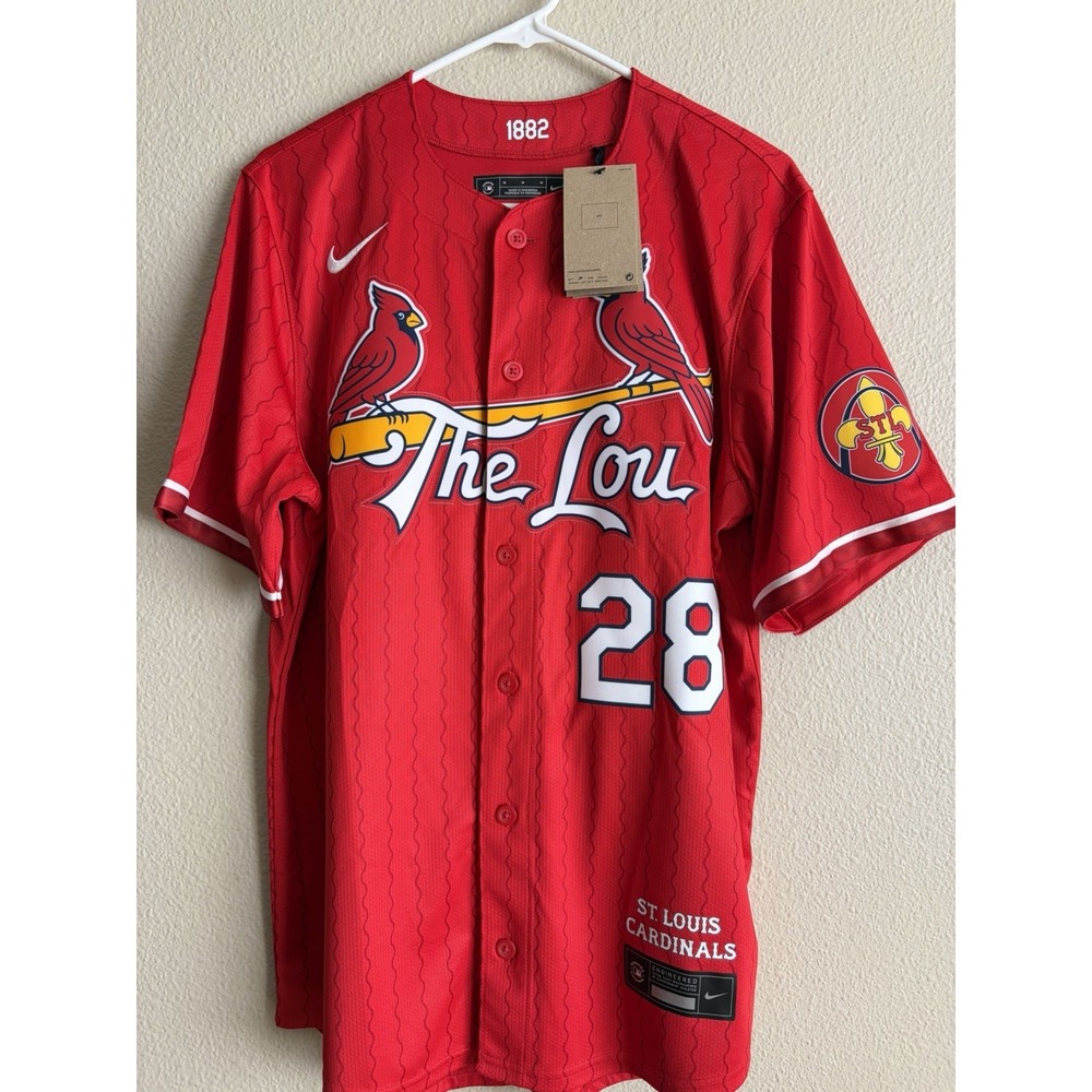 NWT Nike Nolan Arenado St Louis Cardinals City Connect Jersey Red Men's Medium M